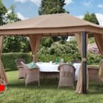 Cenador Sunset Premium, 3x4m, capuchino