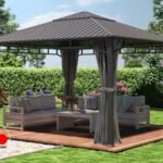 Cenador Hardtop Sunset Superior gris loft, 4x4m