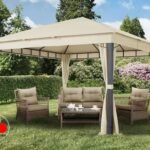 Cenador Sunset Premium, 4x4m, champán