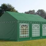 Carpa 3X6 ECO PVC 700 Verde con ventanas