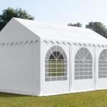Carpa 3X6 MAX PVC 1400 2.6 IGNIFUGA Blanca con ventanas