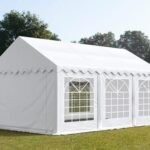 Carpa 3X6 BASICA PE 450 Blanca con ventanas en OFERTA