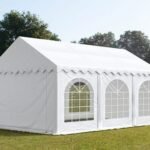Carpa 3X6 PLUS PVC 750 IGNIFUGA Blanca con ventanas