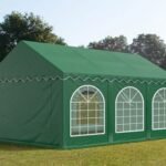 Carpa 3X6 PLUS PVC 750 Verde con ventanas