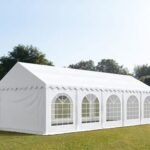 Carpa 3X10 PLUS PVC 750 Blanca con ventanas
