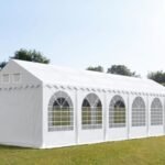 Carpa 3X12 MAX PVC 800 2.6 Blanca con ventanas