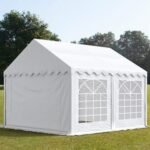 Carpa 3X4 ECO PVC 700 Blanca con ventanas