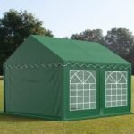 Carpa 3X4 ECO PVC 700 Verde con ventanas