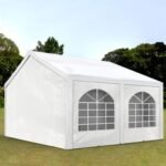 Carpa 3X5 BASICA PE 450 Blanca con ventanas