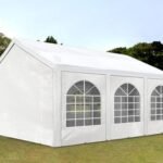 Carpa 3X6 BASICA PE 350 Blanca con ventanas