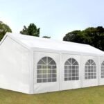 Carpa 3X8 BASICA PE 450 Blanca con ventanas