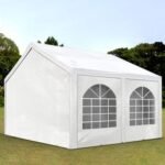 Carpa 4X5 BASICA PE 450 Blanca con ventanas