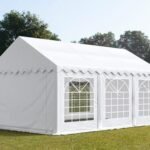 Carpa 4X6 ECO PVC 700 Blanca con ventanas