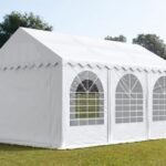 Carpa 4X6 MAX PVC 1400 2.6 IGNIFUGA Blanca con ventanas en OFERTA