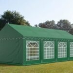 Carpa 4X8 ECO PVC 700 Verde con ventanas