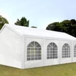 Carpa 4X8 BASICA PE 450 Blanca con ventanas