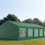 Carpa 5X10 ECO PVC 700 Verde con ventanas