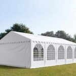 Carpa 5X10 MAX PVC 1400 2.0 IGNIFUGA Blanca con ventanas