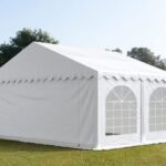 Carpa 5X4 PLUS PVC 750 Blanca con ventanas