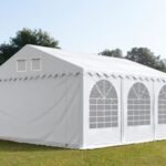 Carpa 5X6 MAX PVC 1400 2.6 IGNIFUGA Blanca con ventanas