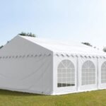 Carpa 5X6 PLUS PVC 750 Blanca con ventanas