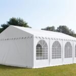 Carpa 5X8 MAX PVC 1400 2.6 IGNIFUGA Blanca con ventanas en OFERTA