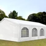 Carpa 5X8 BASICA PE 350 Blanca con ventanas