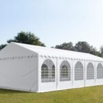 Carpa 6X12 MAX PVC 1400 2.0 IGNIFUGA Blanca con ventanas