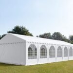Carpa 6X14 MAX PVC 1400 2.0 IGNIFUGA Blanca con ventanas