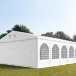 Carpa 7X10 MAX PVC 1400 2.6 IGNIFUGA Blanca con ventanas