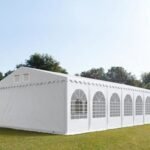 Carpa 7X14 MAX PVC 1400 2.6 IGNIFUGA Blanca con ventanas