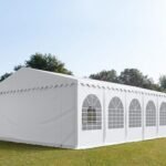 Carpa 8X12 MAX PVC 1400 2.0 IGNIFUGA Blanca con ventanas