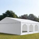 Carpa 8X8 PLUS PVC 750 Blanca con ventanas