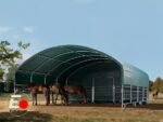 Carpa para Ganado 8x8 PVC 2300 Verde oscuro