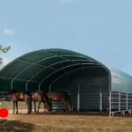 Carpa para Ganado 8x8 PVC 2300 Verde oscuro